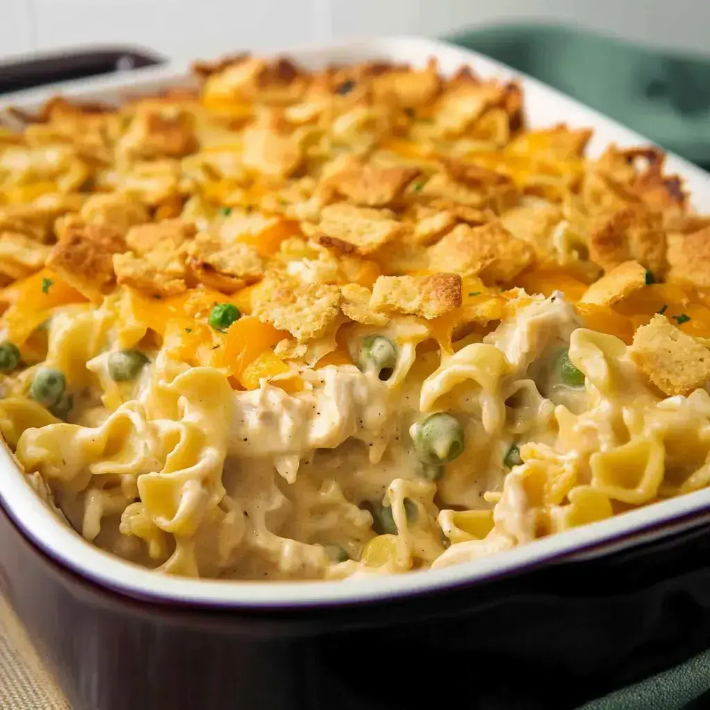 Easy Creamy Chicken Noodle Casserole