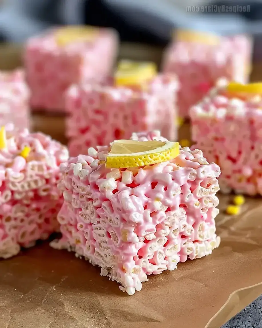 Pink Lemonade Rice Krispie Treats