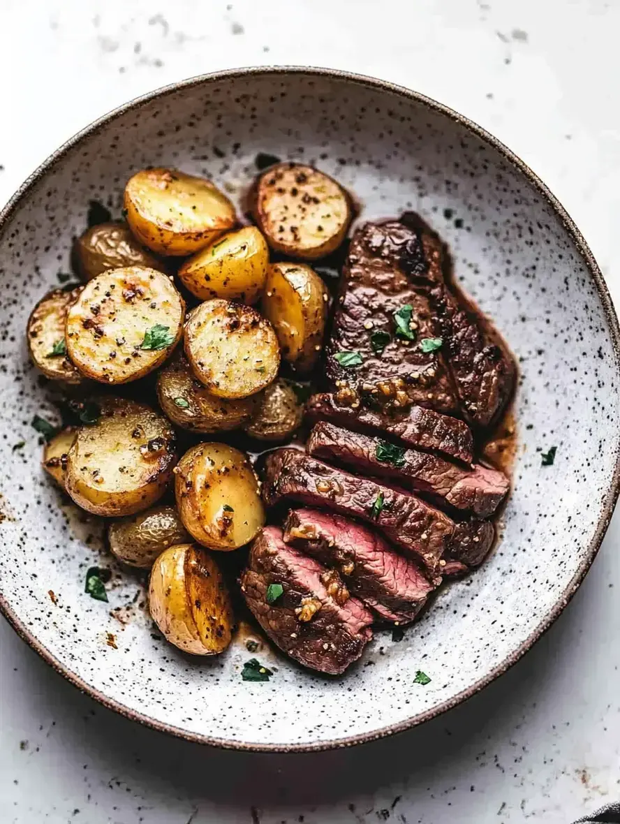 Garlic Butter Steak and Potatoes