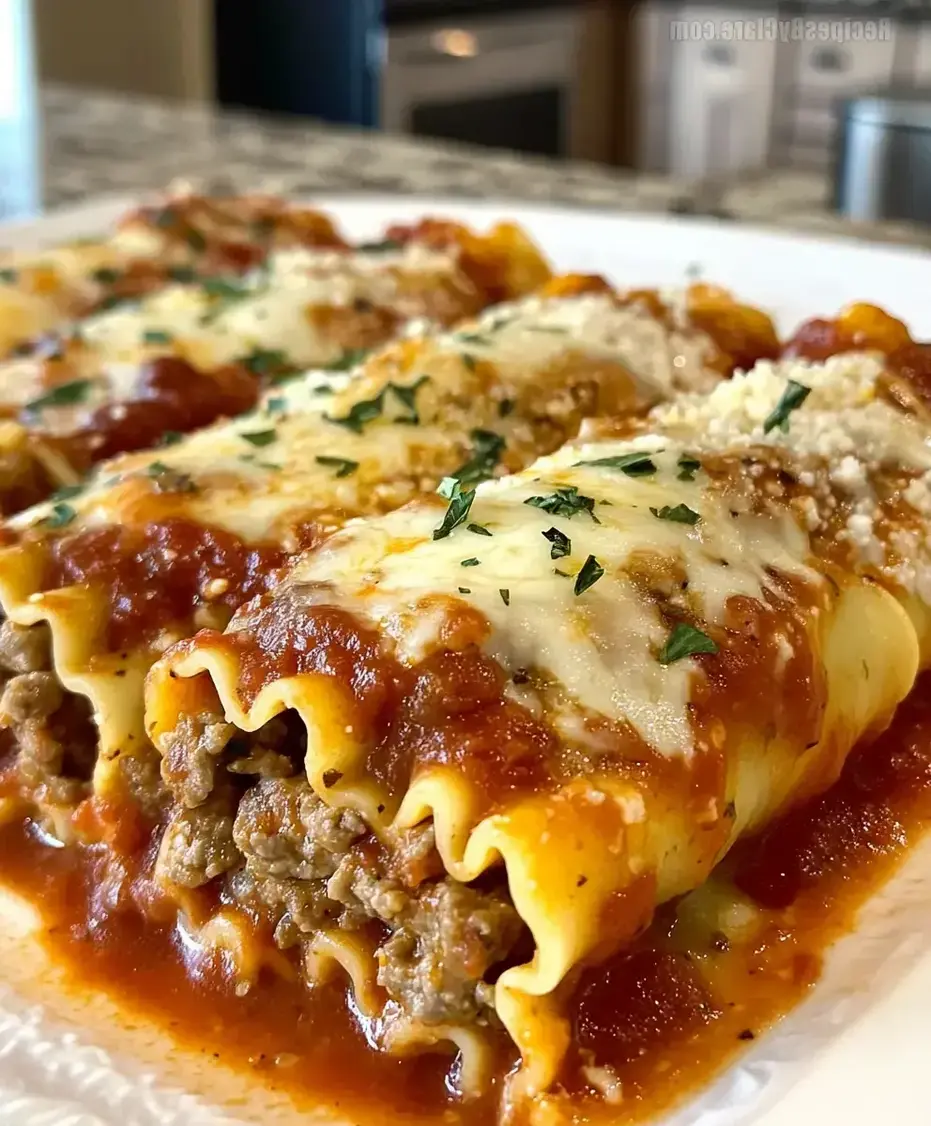 Italian Meatball Lasagna Roll-Ups