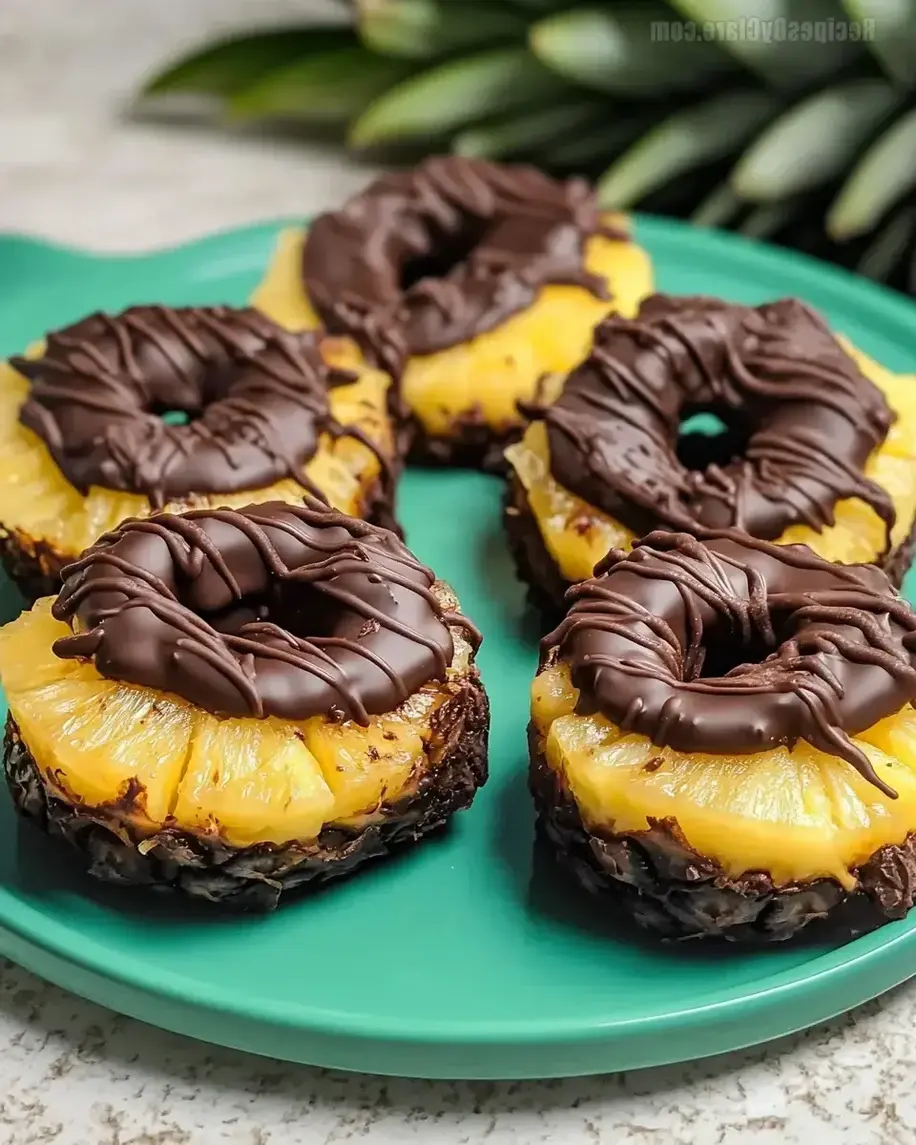 Chocolate-Covered Pineapple Bites