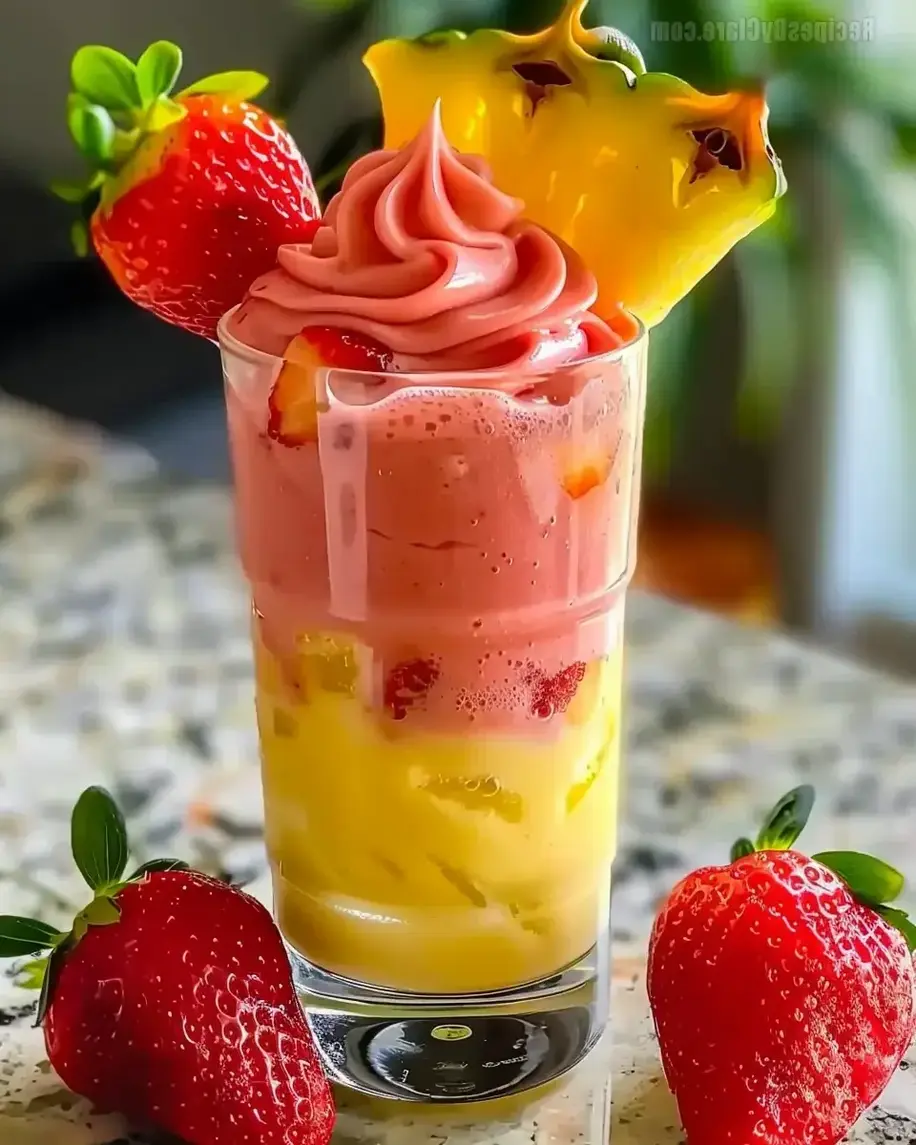 Strawberry Piña Colada Smoothie