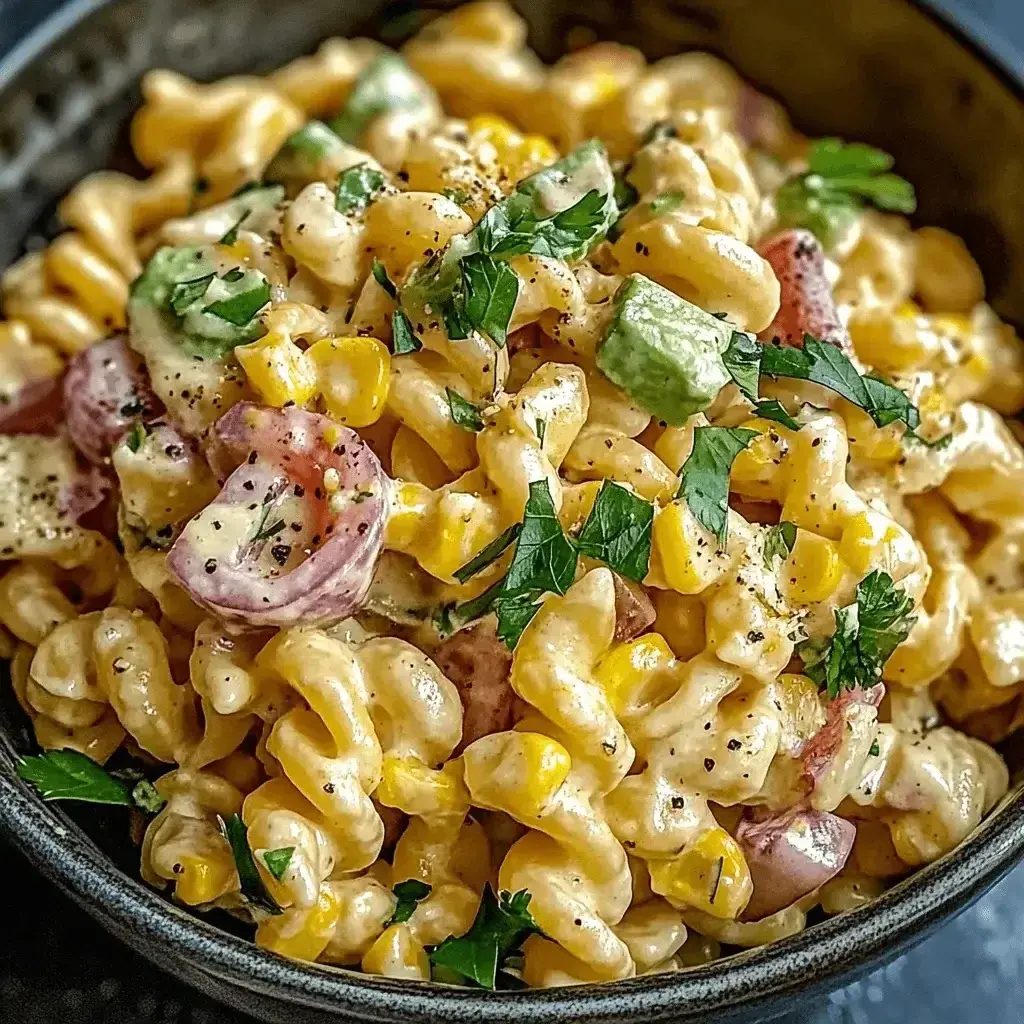Easy Mexican Street Corn Pasta Salad Recipe