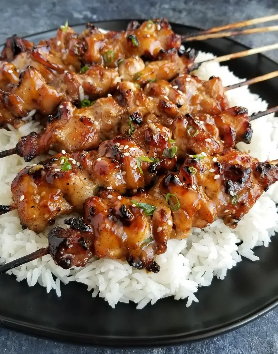 Juicy Teriyaki Chicken Skewers – Easy Grilled Recipe