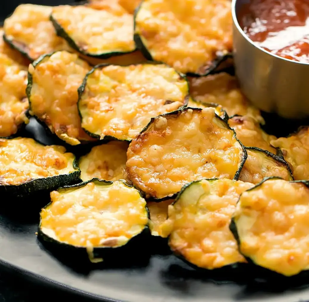 Easy 2-Ingredient Parmesan Zucchini Crisps in Air Fryer