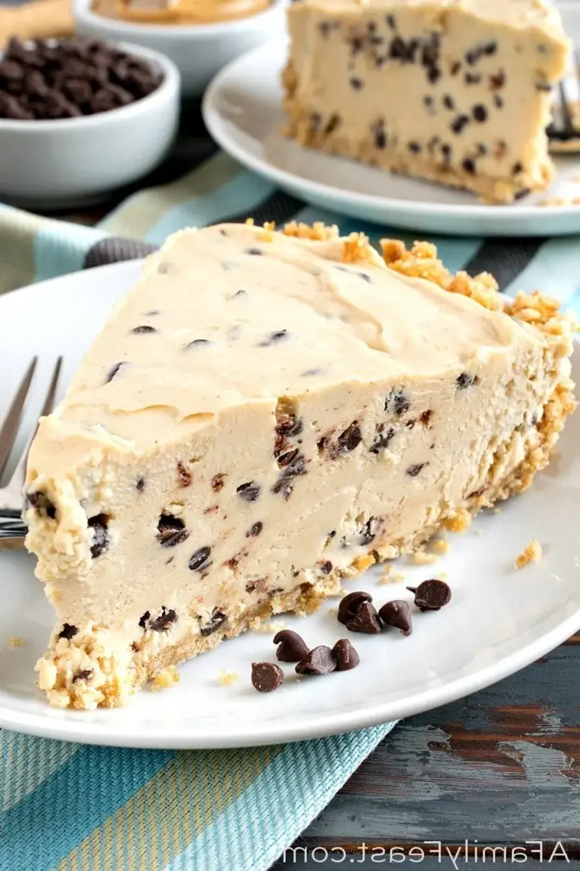 No-Bake Chocolate Chip Peanut Butter Pie Recipe