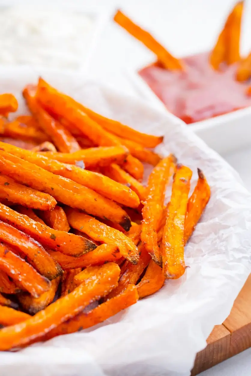 Crispy Oven Roasted Sweet Potato Fries Recipe