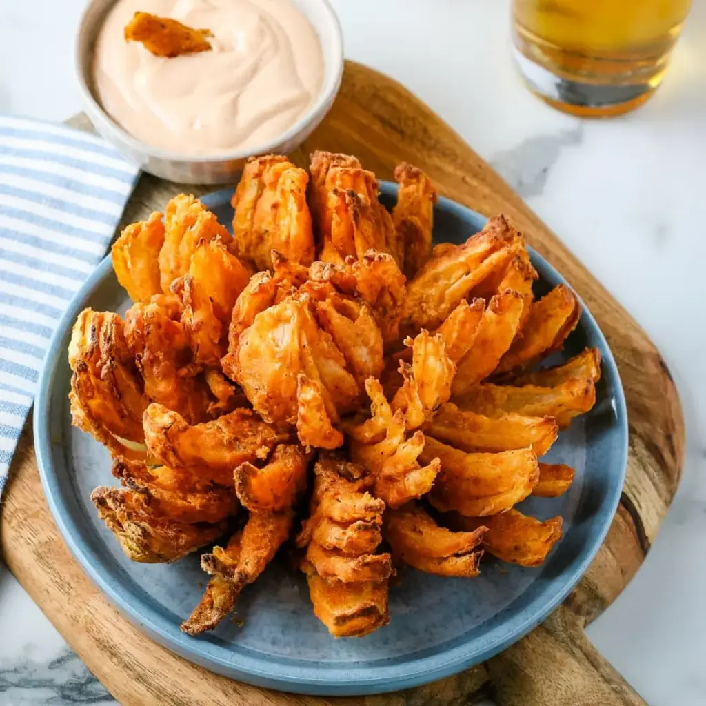 Perfectly Crispy Air Fryer Blooming Onion Recipe