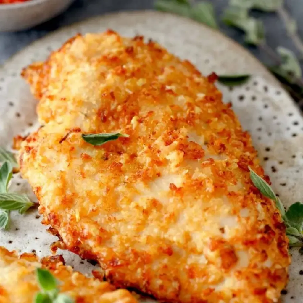Air Fryer Parmesan Crusted Chicken – Crispy &amp; Juicy